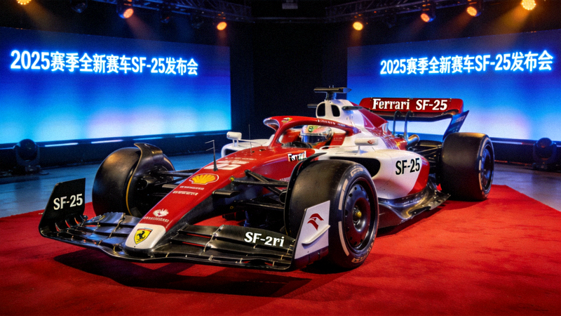 法拉利2025赛季全新赛车SF-25发布会亮相